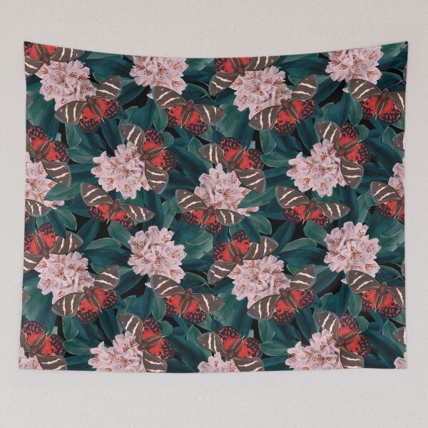 Item preview, Flowers and butterflies pattern designed and sold by Cutiespattern.