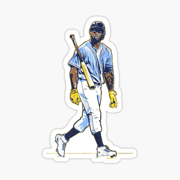 Tampa Bay Rays: Wander Franco 2021 - MLB Removable Adhesive Wall Decal Giant Athlete +2 Wall Decals 26W x 51H