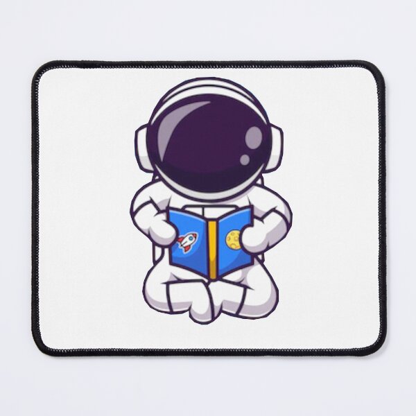 Item preview, Cute astronaut sitting and reading a book. designed and sold by BEAUTY ⭐⭐⭐⭐⭐.