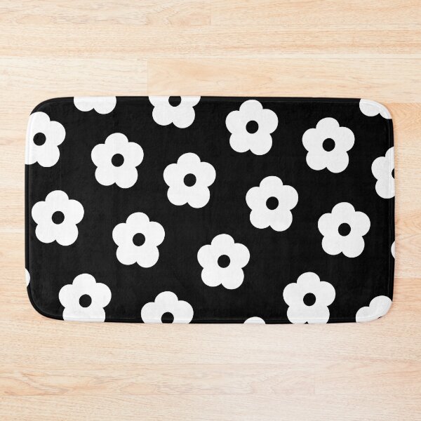 Item preview, Black and White Groovy Flower Pattern designed and sold by OneThreeSix.