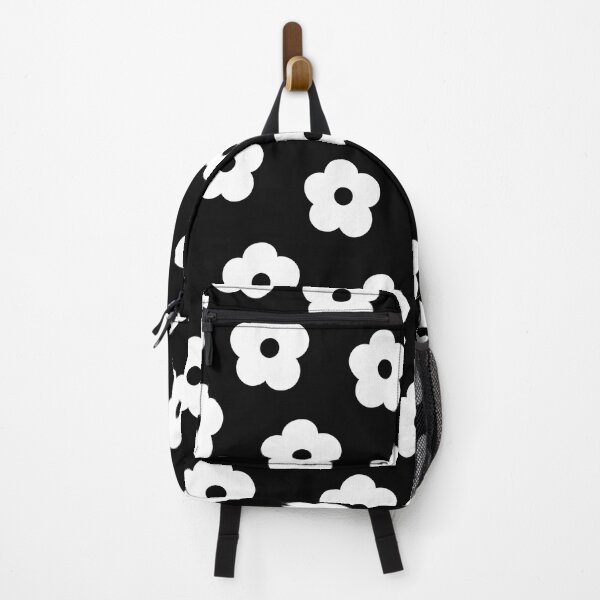 Item preview, Black and White Groovy Flower Pattern designed and sold by OneThreeSix.