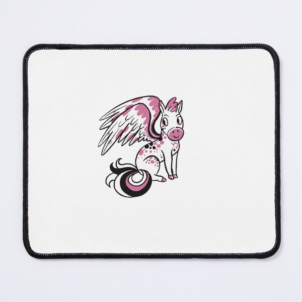 Item preview, Sitting pink pony with beautiful wings designed and sold by jasmineberry.