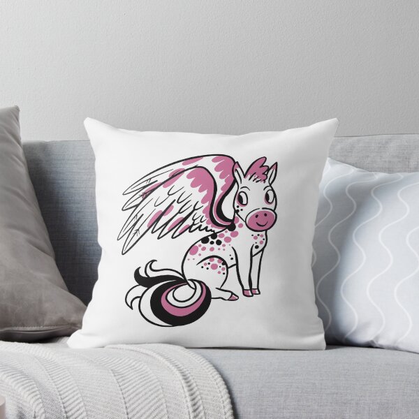 Item preview, Sitting pink pony with beautiful wings designed and sold by jasmineberry.