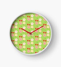 peach & cherry Clock