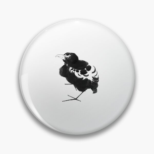 Item preview, Chinese Beautiful black and white bird ink sketch watercolor art design designed and sold by MsLuciaStore.