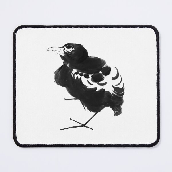 Item preview, Chinese Beautiful black and white bird ink sketch watercolor art design designed and sold by MsLuciaStore.
