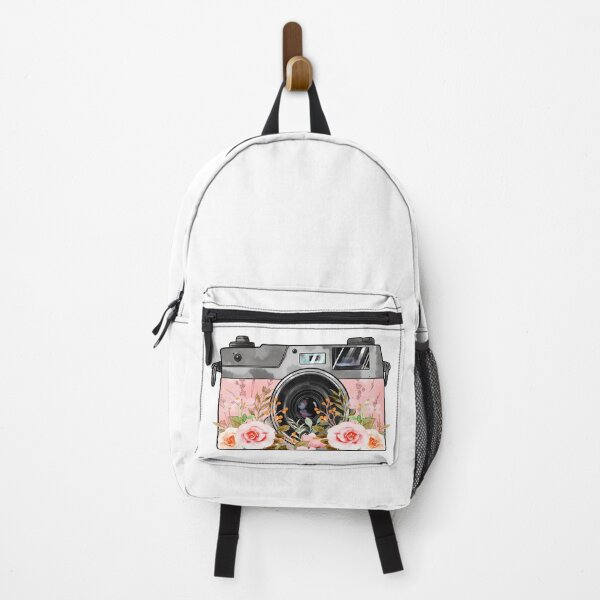 Item preview, Watercolor Camera With Flowers designed and sold by virillanissa.