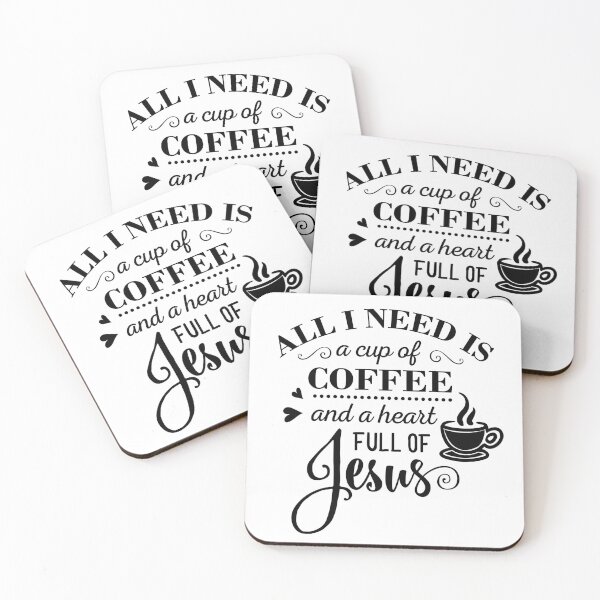 Item preview, all i need is a cup of coffee and a heart full of jesus designed and sold by ikrame-shop.