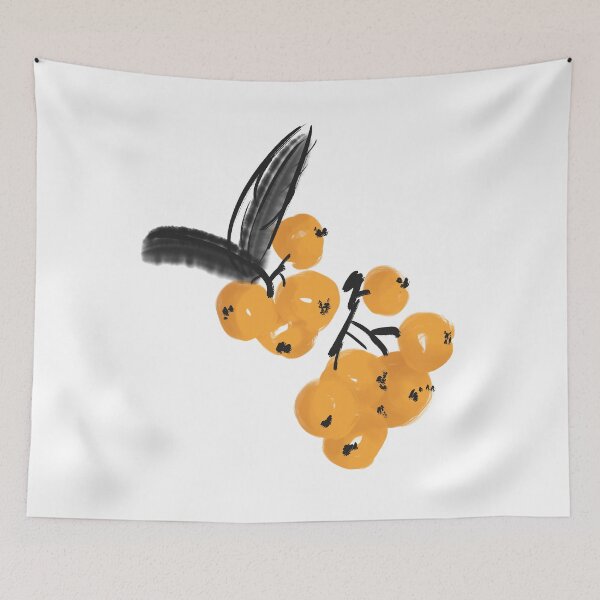 Item preview, Chinese Beautiful fruit ink art digital watercolor art design...! designed and sold by MsLuciaStore.