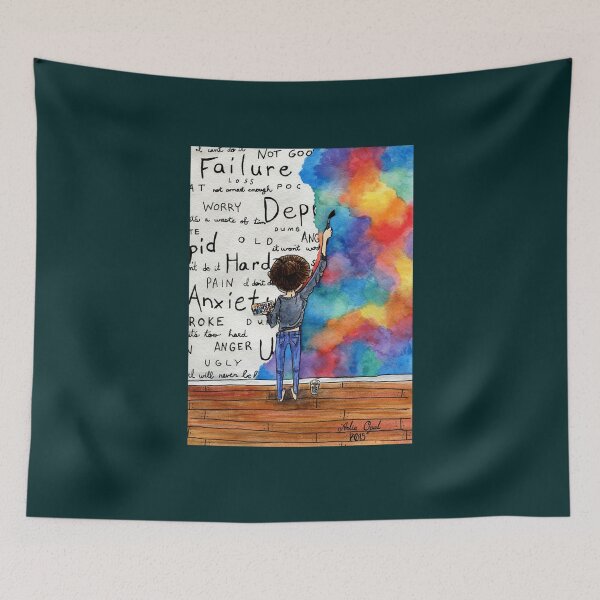 Item preview, Always Keep Fighting Watercolor Painting (2015) REVAMP    designed and sold by Jezarkshop.