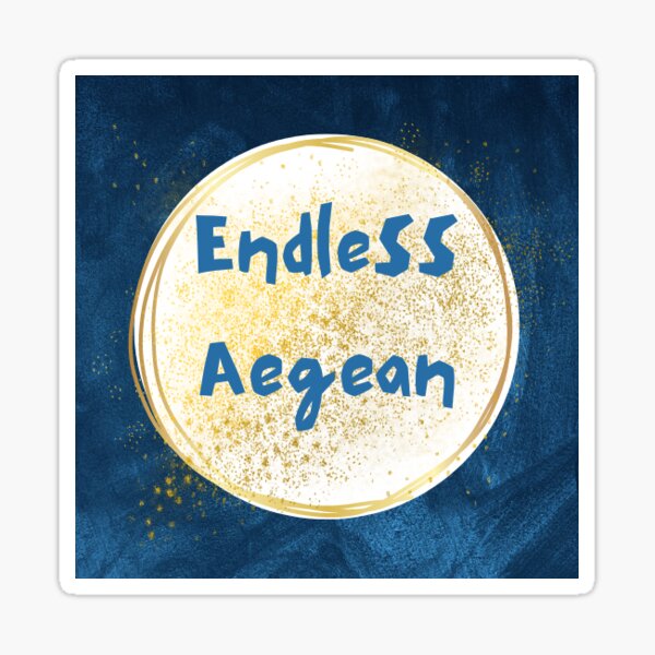 Vista previa del artículo con la obra «Logotipo del Egeo sin fin», diseñado y vendido por EndlessAegean.