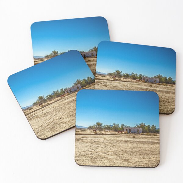Item preview, Wild Horses at Death Valley Junction designed and sold by GestaltImagery.