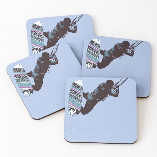 Item preview, Kitesurfing Action Kite And Surf Illustration designed and sold by taiche.