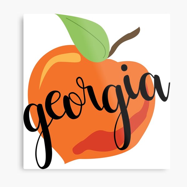 "Georgia Peach" Metal Print for Sale by bellalassiter | Redbubble