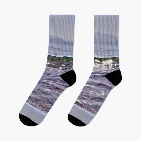 Item preview, Sun, (Mediterranean) sea and mountains photo design designed and sold by kikidu21.