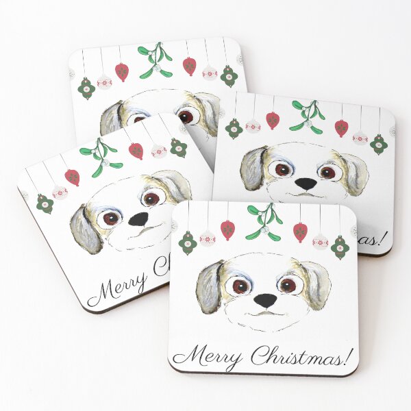 Item preview, Havanese Christmas designed and sold by PaintedbyCarol.