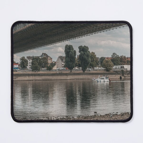 Item preview, Mülheim Bridge near Cologne, low water historically on the Rhine in 2022 designed and sold by Kim Phillip Brosien.