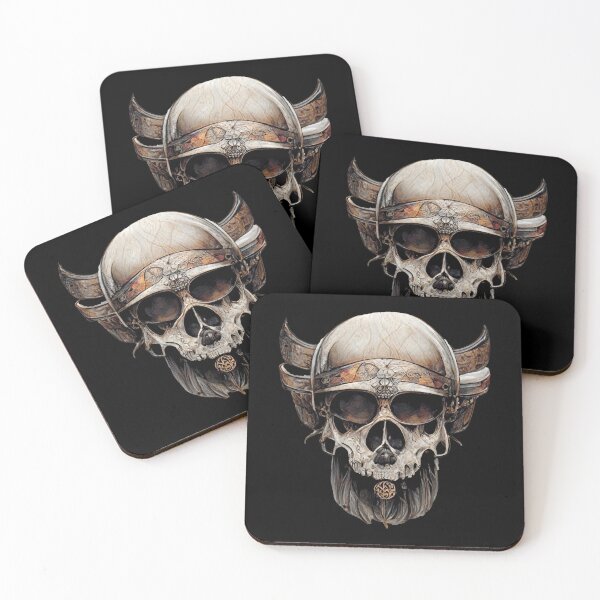 Item preview, Viking Warrior Skull designed and sold by meshhead.