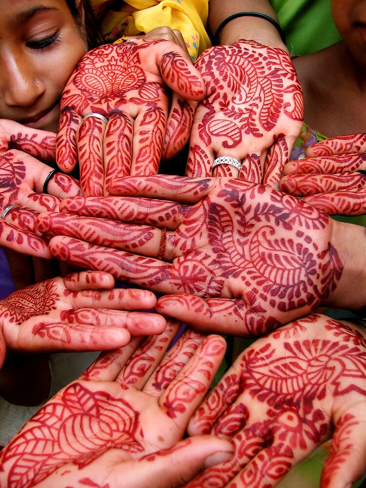 Henna Hands (Limited Edition Print of 50) by michellewalsh