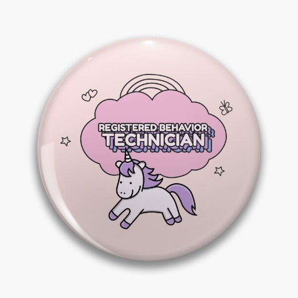 Item preview, Registered Behavior Technician - RBT - Unicorn - Rainbow and Cloud - Applied Behavior Analysis - ABA - Behavioral therapy designed and sold by Ausome  Behavior.