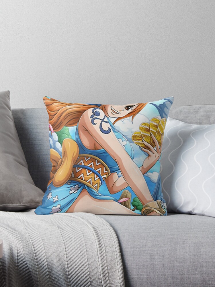 Nami One Piece Pillow for Sale by StephanieBen Redbubble