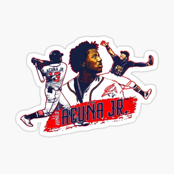 Retro Acuña Jr Sticker for Sale by StickyHenderson