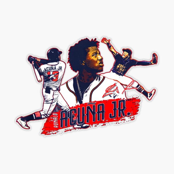 Retro Acuña Jr Sticker for Sale by StickyHenderson