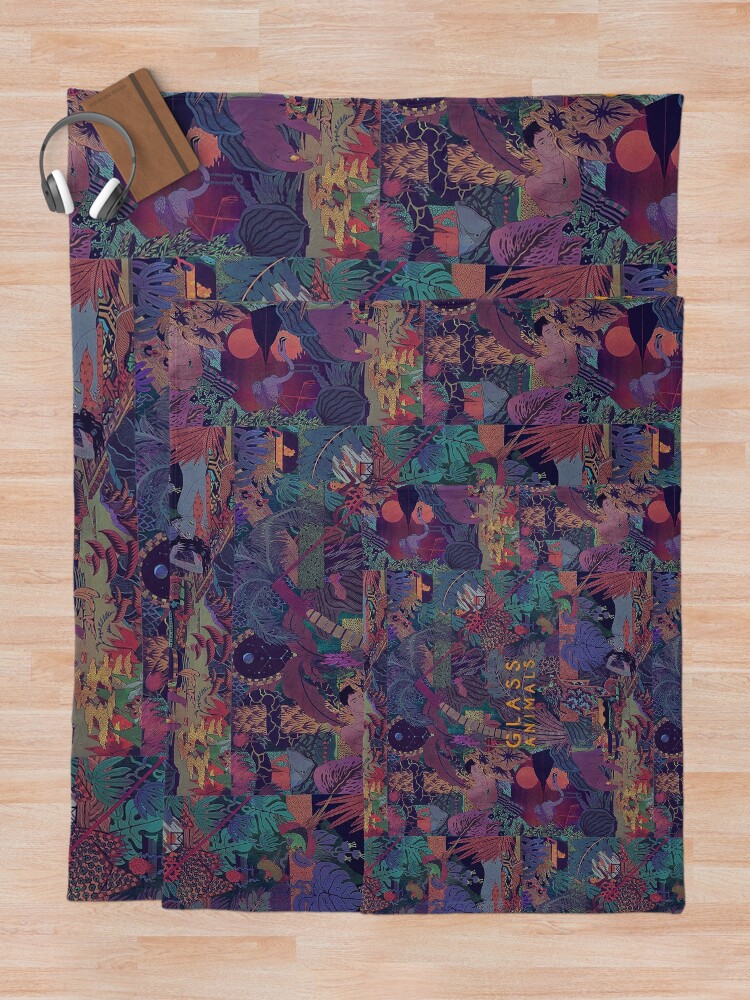 Alternate view of Glass Animals Zaba Throw Blanket