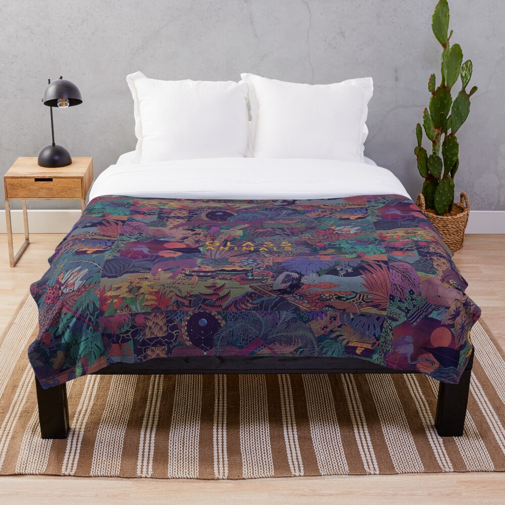 Glass Animals Zaba Throw Blanket