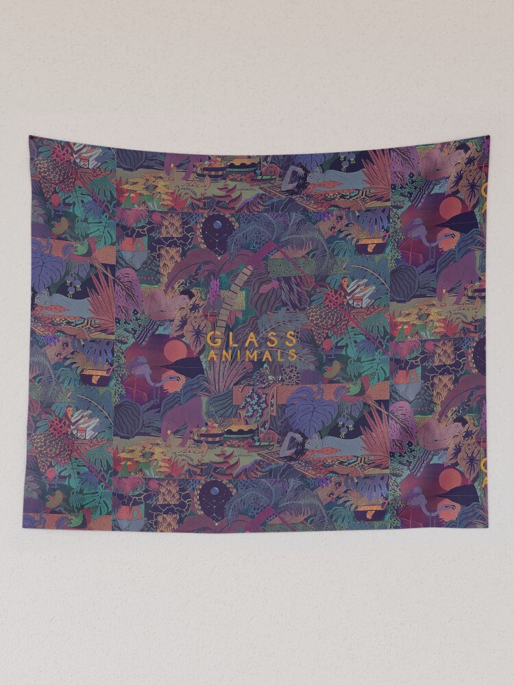 Thumbnail 2 of 3, Tapestry, Glass Animals Zaba designed and sold by transprince.