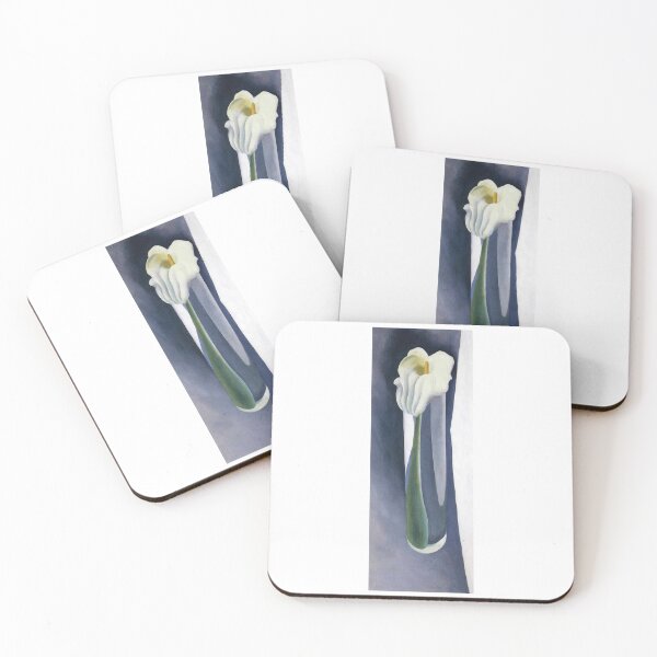 Item preview, Georgia O'Keeffe  Calla lily in tall glass designed and sold by TeeARTHY.