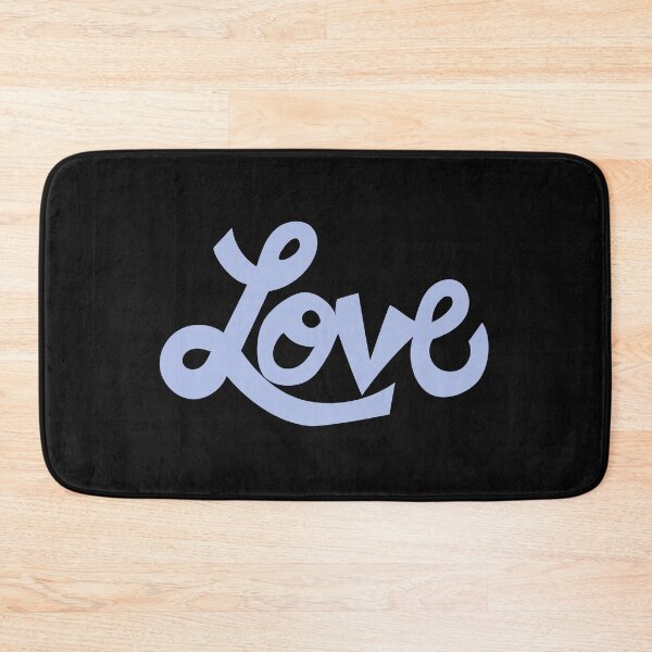 Item preview, LOVE text art in baby blue cursive  designed and sold by AngelDawnDesign.