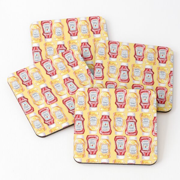 Item preview, Ketchup and Mustard Pattern designed and sold by Katariina Purru.