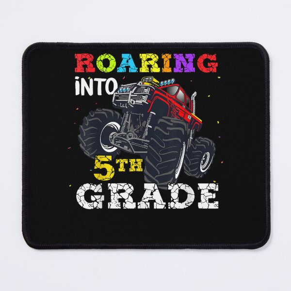 Item preview, Back To School Roaring Into 5th Grade Monster Truck Kids Boy designed and sold by andrewbashfordb.