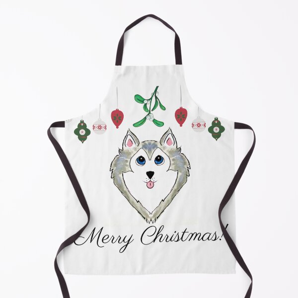 Aperçu de l'œuvre Noël husky créée et vendue par PaintedbyCarol.