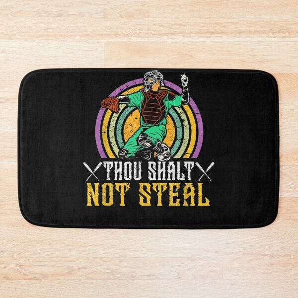 Item preview, Baseball Catcher Thou Shalt Not Steal  designed and sold by andrewbashfordb.
