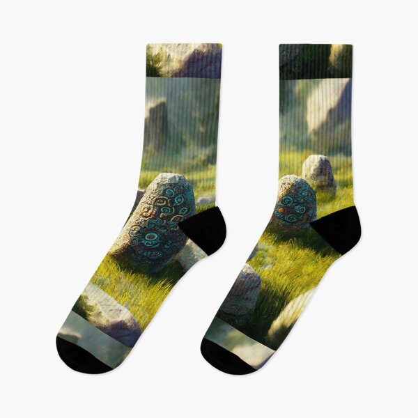 Item preview, Field of Ancient Runestones Digital Painting designed and sold by RadicalWombat.