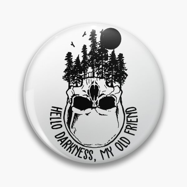 Item preview, Hello Darkness My Old Friend Skull Vintage designed and sold by ChristYoung90.