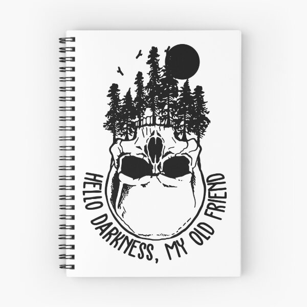 Item preview, Hello Darkness My Old Friend Skull Vintage designed and sold by ChristYoung90.