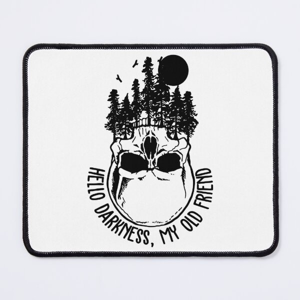 Item preview, Hello Darkness My Old Friend Skull Vintage designed and sold by ChristYoung90.