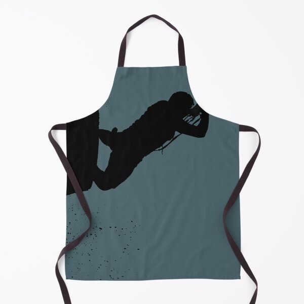 Item preview, Kitesurfing Action Kite And Surf Silhouette Black designed and sold by taiche.