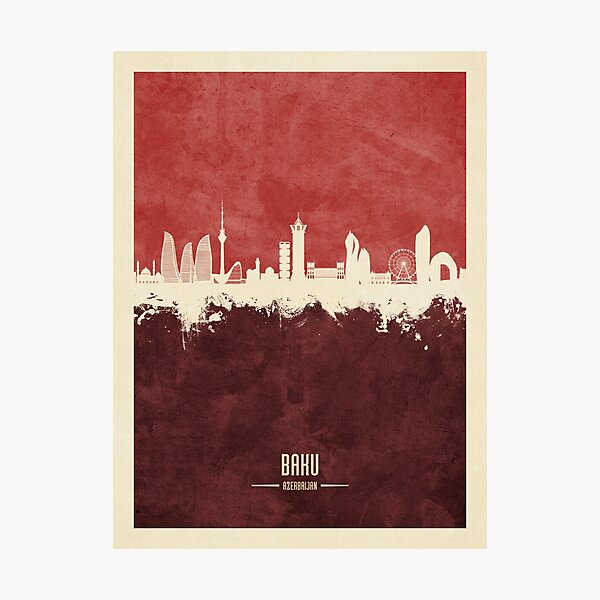 Item preview, Baku Azerbaijan Skyline designed and sold by MICHAEL TOMPSETT.