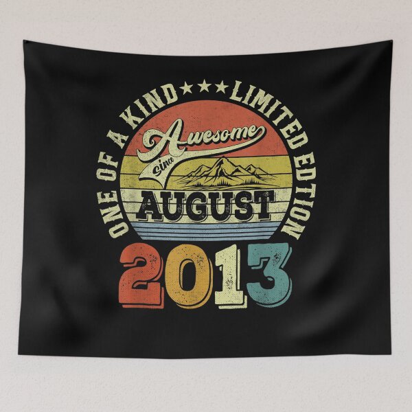 Item preview, 9 Years Old Gifts Awesome Since August 2013 9th Birthday  designed and sold by andrewbashfordb.