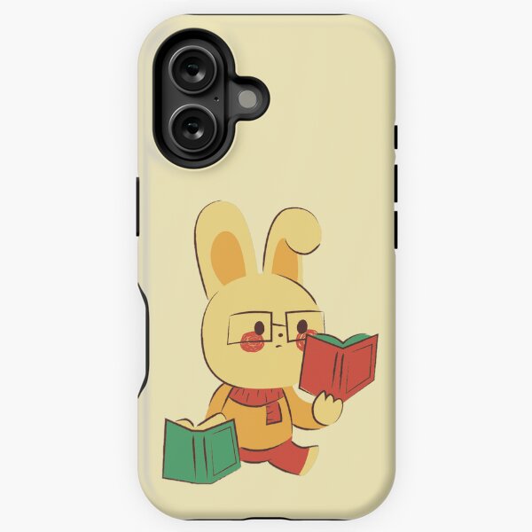 Vista previa del artículo con la obra «lindo conejito estudiando», diseñado y vendido por Stay-Pawsitive.