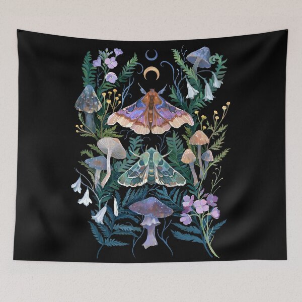 Item preview, Sphinx Moth Mushroom designed and sold by claramcallister.