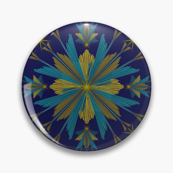 Item preview, Retro Fairy Stars - Navy Blue designed and sold by Elisa Yinh Creative.
