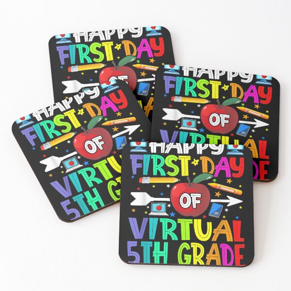 Item preview, Happy First Day Of Virtual 1st Grade Teacher Students Gift  designed and sold by andrewbashfordb.