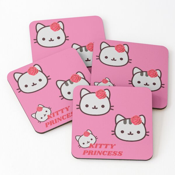 Item preview, Three pack of cute princess kittens adorned with flowers. Princess cat pack for girls. designed and sold by EMIPRINCESS.