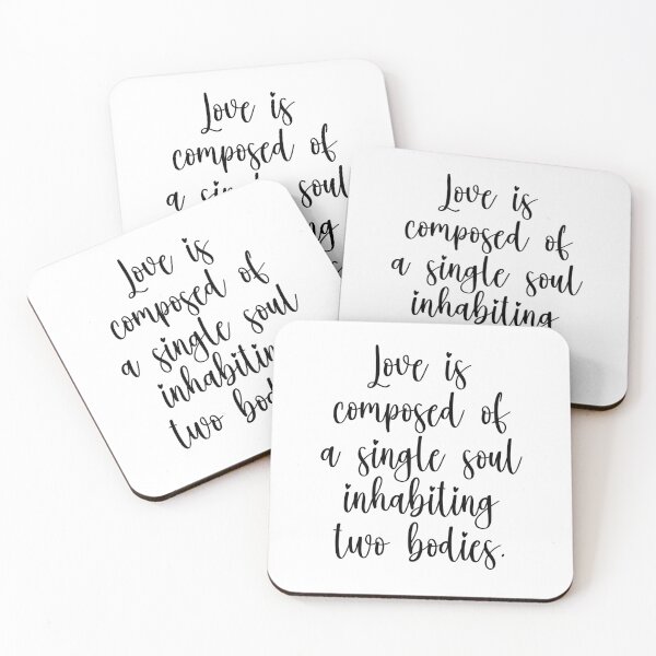Item preview, Love Is Composed Of A Single Soul Inhabiting Two Bodies - Aristotle designed and sold by PhiloJourney.