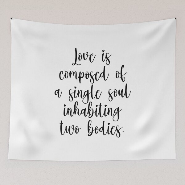 Item preview, Love Is Composed Of A Single Soul Inhabiting Two Bodies - Aristotle designed and sold by PhiloJourney.